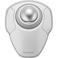 Kensington Orbit Wireless Trackball with Scroll Ring - White - Optical - Wireless - Bluetooth/Radio Frequency - 2.40 GHz - White - 1600 dpi - Scroll Ring, Scroll Ball - Symmetrical - 1