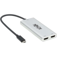 Adaptateur audiovisuel MTB3-002-HD Tripp Lite by Eaton - 3840 x 2160 Pris en charge - Nickel Connecteur - Argenté, Gris