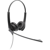 Jabra Biz 1100 EDU Headset - Stereo - Mini-phone (3.5mm), USB - Wired - 32 Ohm - 80 Hz to 20 kHz - Over-the-head - Binaural - Ear-cup - 5.9 ft (1.80 m) Cable - Noise Cancelling, Uni-directional Microphone - Black