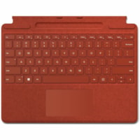 Microsoft Signature Keyboard/Cover Case Microsoft Surface Pro 9, Surface Pro 8, Surface Pro X Tablet, Stylus - English Keyboard - Poppy Red - Alcantara Body - 8.90" (226.06 mm) Height x 11.38" (289.05 mm) Width x 0.10" (2.54 mm) Depth