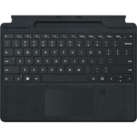 Étui pour clavier/housse Signature pour 13 po (330,20 mm) Microsoft Surface Pro 8, Surface Pro X Tablette - Noir Microsoft - Alcantara Matériau extérieur