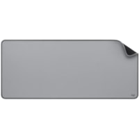 Logitech Desk Mat Studio Series (Mid Grey) - Desktop - 27.56" (700 mm) Length x 11.81" (300 mm) Width - Mid Gray