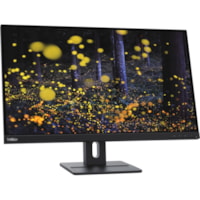 Lenovo ThinkVision E27q-20 27" (685.80 mm) Class WQHD LED Monitor - 16:9 - Raven Black - 27" (685.80 mm) Viewable - In-plane Switching (IPS) Technology - WLED Backlight - 2560 x 1440 - 16.7 Million Colors - 350 cd/m² - 4 ms - Speakers - HDMI - DisplayPort