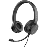 Casque Filaire Sur tête Stéréo - Noir CODi - Stéréo - USB Type A - Filaire - Sur tête - Binaural - Oreillette - 5 pi (1,52 m) Câble - Antibruit - Noir