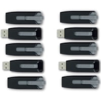 Clé USB Store 'n' Go V3 32 Go USB 3.2 (Gen 1) Type A - Gris Verbatim - 32 Go - USB 3.2 (Gen 1) Type A - Gris - À vie Garantie - 10 emballage