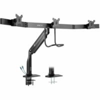 Tripp Lite by Eaton Safe-IT DMPDT1732AM Desk Mount for Monitor, HDTV, Flat Panel Display, Curved Screen Display, Smartphone, Interactive Display - Black - Height Adjustable - 3 Display(s) Supported - 17" (431.80 mm) to 32" (812.80 mm) Screen Support - 14 lb (6350.29 g) Load Capacity - 75 x 75, 100 x