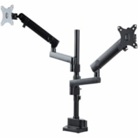 StarTech.com Desk Mount Dual Monitor Arm, Height Adjustable Full Motion Monitor Mount for 2x VESA Displays up to 32" (17.6lb/8kg) - VESA 75x75/100x100mm desk mount dual monitor arm for 2x 32 inch (16:9) displays (17.6lb each) - Clamp/Grommet; Detachable VESA plates - Articulating ergonomic monitor m