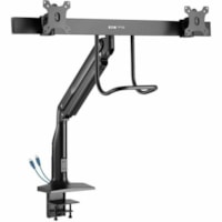 Tripp Lite by Eaton Safe-IT DMPDD1735AM Clamp Mount for Monitor, Interactive Display, HDTV - Black - 2 Display(s) Supported - 17" to 35" Screen Support - 44 lb (19958.06 g) Load Capacity - 75 x 75, 100 x 100 - VESA Mount Compatible - Rugged - Aluminum, Steel