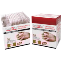 First Aid Central Fabric Fingertip Adhesive Bandages - 1.75" (44.45 mm) Width x 3" (76.20 mm) Length - Fabric - 50 / Pack