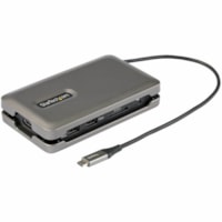 Station d'accueil USB 3.1 (3.1 Gen 2) Type C pour Notebook/Tablette/Station de travail/Moniteur - Lecteur de carte mémoire - SD, MultiMedia (MMC) - 100 W - Gris - Portable StarTech.com - pour Notebook/Tablette/Station de travail/Moniteur - Lecteur de carte mémoire - SD, MultiMedia (MMC