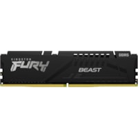 Kingston FURY Beast 16GB DDR5 SDRAM Memory Module - For Motherboard - 16 GB (1 x 16GB) DDR5 SDRAM - 5200 MHz - CL40 - 1.25 V - On-die ECC - 288-pin - DIMM - Lifetime Warranty