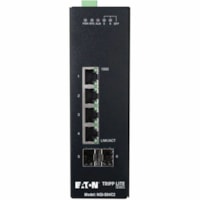 Tripp Lite by Eaton NGI-S04C2 Ethernet Switch - 4 Ports - Manageable - Gigabit Ethernet - 10/100/1000Base-T, 100Base-FX, 1000Base-X, 1000Base-SX/LX - 2 Layer Supported - Modular - 2 SFP Slots - 10 W Power Consumption - Optical Fiber, Twisted Pair - DIN Rail Mountable - 3 Year Limited Warranty 