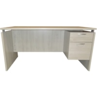 Bureau SOHO HDL - Rectangulaire Dessus - Modern Style - 60 po (1524 mm) Largeur de la table x 30 po (762 mm) Profondeur du plateau - 29 po (736,60 mm) Hauteur - Assemblage requis - Bois d'hiver, Laminées - 1 chaque