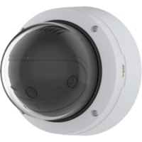 AXIS Panoramic P3818-PVE 13 Megapixel Outdoor 4K Network Camera - Color - Dome - White - TAA Compliant - H.264 (MPEG-4 Part 10/AVC), H.265 (MPEG-H Part 2/HEVC), Motion JPEG, H.265, H.264, Zipstream - 5120 x 2560 - 3.2 mm Fixed Lens - 30 fps - RGB CMOS - Junction Box Mount, Wall Mount, Ceiling Mount,