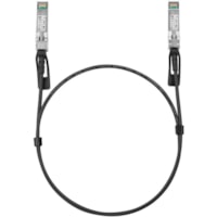 TP-Link 1 Meter 10G SFP+ Direct Attach Cable - 3.3 ft Twinaxial Network Cable for Network Device - First End: 1 x SFP+ Network - Second End: 1 x SFP+ Network - 10 Gbit/s - Black