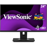 ViewSonic Graphic VG2448a 24" Class Full HD LED Monitor - 16:9 - Black - 23.8" Viewable - In-plane Switching (IPS) Technology - LED Backlight - 1920 x 1080 - 16.7 Million Colors - 250 cd/m² - 5 ms - 75 Hz Refresh Rate - Speakers - HDMI - VGA - DisplayPort - USB Hub