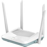 D-Link EAGLE PRO AI R15 Wi-Fi 6 IEEE 802.11ax Ethernet Wireless Router - Dual Band - 2.40 GHz ISM Band - 5 GHz UNII Band - 4 x Antenna(4 x External) - 192 MB/s Wireless Speed - 3 x Network Port - 1 x Broadband Port - Gigabit Ethernet - Desktop