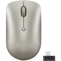 Lenovo 540 USB-C Wireless Compact Mouse - Optical - Wireless - Radio Frequency - 2.40 GHz - Sand - USB Type C - 2400 dpi - Scroll Wheel - 4 Button(s) - Symmetrical