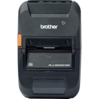 Brother RuggedJet RJ-3250WB-L Mobile Direct Thermal Printer - Monochrome - Portable - Label/Receipt Print - Ethernet - USB - Bluetooth - Wireless LAN - Black - 3" Print Width - 5 in/s (127 mm/s) Mono - 203 dpi - 2.83" (71.88 mm) Width - For PC, Android, iOS