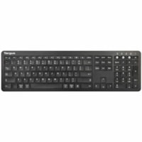 Targus Full-Size Multi-Device Bluetooth Antimicrobial Keyboard - Wireless Connectivity - Bluetooth - 5.1 - 104 Key(s) - ChromeOS - PC, Mac - AAA Battery Size Supported - Black