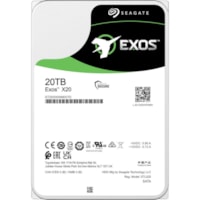 Seagate Exos X20 ST20000NM007D 20 TB Hard Drive - Internal - SATA (SATA/600) - Conventional Magnetic Recording (CMR) Method - Storage System, Video Surveillance System Device Supported - 7200rpm - Hot Pluggable - 512e/4Kn Format