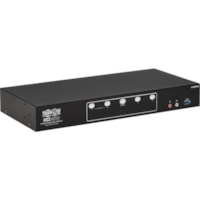 Tripp Lite by Eaton B006-HD2UA4 HDMI Dual-Display KVM Switch - 1 Computer(s) - 4096 x 2160 - 50 Hz, 60 Hz - 1 x Network (RJ-45) - 8 x USB - 10 x HDMI - Desktop, Rack-mountable