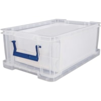 Bankers Box Storage Box 10 L Clear - External Dimensions: 15.6" Width x 10" Depth x 6" Height - 2.64 gal (10000 mL) - Lid Lock Closure - Clear