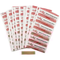 First Aid Central Adhesive Bandage - 0.39" (10 mm) Width x 1.57" (40 mm) Length - Plastic - 100 / Pack