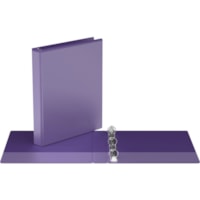 Davis Easyview 1" Round Ring Binder Purple - 1" Binder Capacity - 1" (25.40 mm) Ring - Fastener(s): Round Ring - Pocket(s): Inside Front & Back - Polypropylene - Purple - Clear Overlay, Ink-transfer Resistant - 1 / Each