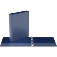 Davis Easyview 1" Round Ring Binder Royal Blue - 1" Binder Capacity - 1" (25.40 mm) Ring - Fastener(s): Round Ring - Pocket(s): Inside Front & Back - Polypropylene - Royal Blue - Clear Overlay, Ink-transfer Resistant - 1 / Each