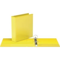 Davis Easyview 2" Round Ring Binder Yellow - 2" Binder Capacity - 2" (50.80 mm) Ring - Fastener(s): Round Ring - Pocket(s): Inside Front & Back - Polypropylene - Yellow - Clear Overlay, Ink-transfer Resistant - 1 / Each