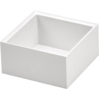 Organisateur de bureau Konnect - Bureau Stanley-Bostitch - hauteur de 2 po (50,80 mm) x largeur de 3,5 po (88,90 mm) x profondeur de 3,5 po (88,90 mm) - Bureau - Empilables - Blanc - Plastique