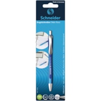 Schneider Slider Rave Retractable Ball Point Pen Extra Broad Blue - Extra Broad Pen Point - Refillable - Retractable - Blue Ink