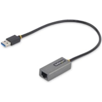 Adaptateur Ethernet gigabitOrdinateur/Notebook - 10/100/1000Base-T - Portable StarTech.com - USB 3.2 (Gen 1) Type A - 640 Mo/s Taux de transfert des données - Realtek RTL8153 - 1 Port(s) - 1 - Paire torsadée - 10/100/1000Base-T - Portable