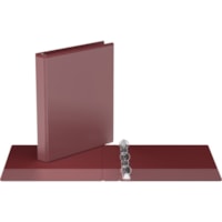 Davis Easyview 1" Round Ring Binder Burgundy - 1" Binder Capacity - 1" (25.40 mm) Ring - Fastener(s): Round Ring - Pocket(s): Inside Front & Back - Polypropylene - Burgundy - Clear Overlay, Ink-transfer Resistant - 1 / Each