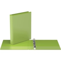 Davis Easyview 1" Round Ring Binder Lime Green - 1" Binder Capacity - 1" (25.40 mm) Ring - Fastener(s): Round Ring - Pocket(s): Inside Front & Back - Polypropylene - Lime Green - Clear Overlay, Ink-transfer Resistant - 1 / Each