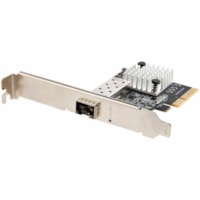 StarTech.com 10G PCIe SFP+ Card, Single SFP+ Port Network Adapter, Open SFP+ for MSA-Compliant Modules/Cables, 10 Gigabit PCIe NIC Card - Up to 10 Gbps PCIe network card - MSA compliant SFP+ slot - Eliminate EMI using Fiber - MMF/SMF/Copper Support - 9K Jumbo - Link Aggregation - VLAN tagging - PCIe