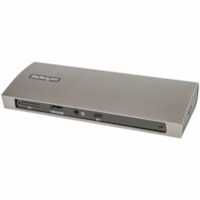 Station d'accueil Thunderbolt pour Notebook/Tablette PC/Ordinateur de bureau/Smartphone/Moniteur - Lecteur de carte mémoire - SD, MultiMedia (MMC), SDHC, SDXC, microSD, microSDHC, microSDXC - 100 W - Noir, Gris StarTech.com - pour Notebook/Tablette PC/Ordinateur de bureau/Smartphone/Moniteur 