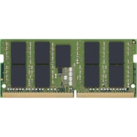 Kingston Server Premier 32GB DDR4 SDRAM Memory Module - For Server - 32 GB - DDR4-2666/PC4-21333 DDR4 SDRAM - 2666 MHz Dual-rank Memory - CL19 - 1.20 V - ECC - Unbuffered - 260-pin - SoDIMM - Lifetime Warranty