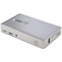 StarTech.com USB C Dock, USB-C to DisplayPort 4K 30Hz or VGA, 65W PD3.0, 4-Port USB 3.1 Gen 1 Hub, GbE, Universal USB C Docking Station - USB C Mini Dock with DP 1.2 4K 30Hz or VGA/3x USB-A 5Gbps/BC 1.2/1x USB-C 5Gbps data/65W PD/Audio/GbE/Isolated HID USB port - Small footprint (145mmx91mm); Mounti