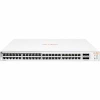 Commutateur Ethernet Instant On 1830 48 Ports Gérable - Gigabit Ethernet - 1000Base-T, 1000Base-X HPE - 48 Ports - Gérable - Gigabit Ethernet - 1000Base-T, 1000Base-X - 2 Couche supportée - Modulaire - 4 Emplacements SFP - 462,50 W Consommation d'énergie - 370 W Budget Po