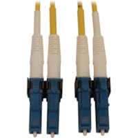 Tripp Lite by Eaton N370X-03M Fiber Optic Duplex Network Cable - 9.8 ft (3 m) Fiber Optic Network Cable for Network Device, Switch, Patch Panel - First End: 2 x LC/UPC Network - Male - Second End: 2 x LC/UPC Network - Male - 400 Gbit/s - LSZH, OFNR - 9/125 µm