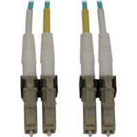 Tripp Lite by Eaton N820X-02M Fiber Optic Duplex Network Cable - 6.6 ft (2 m) Fiber Optic Network Cable for Switch, Patch Panel, Network Device - First End: 2 x LC/PC Network - Male - Second End: 2 x LC/PC Network - Male - 400 Gbit/s - LSZH, OFNR - 50/125 µm