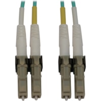 Tripp Lite by Eaton N820X-04M Fiber Optic Duplex Network Cable - 13.1 ft (4 m) Fiber Optic Network Cable for Network Device, Switch, Patch Panel - First End: 2 x LC/PC Network - Male - Second End: 2 x LC/PC Network - Male - 400 Gbit/s - LSZH, OFNR - 50/125 µm