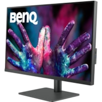 BenQ - Moniteur LED DesignVue PD3205U 32 po Classe 4K UHD - 16:9 - Gris - 31,5 po Visible - Technologie IPS - LED Rétroéclairage - 3840 x 2160 - 1,07 milliard de couleurs - FreeSync - 350 cd/m² - 5 ms - Hauts-Parleurs - HDMI - DisplayPort - Concentrateur USB, Commutateur KVM