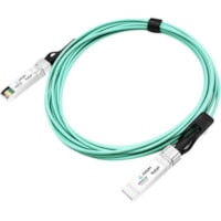 Axiom Fiber Optic Network Cable - 9.8 ft Fiber Optic Network Cable for Network Device, Router, Switch - First End: 1 x SFP28 Network - Male - Second End: 1 x SFP28 Network - Male - 25 Gbit/s - Aqua