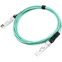 Axiom Fiber Optic Network Cable - 23 ft Fiber Optic Network Cable for Network Device, Router, Switch - First End: 1 x SFP28 Network - Male - Second End: 1 x SFP28 Network - Male - 25 Gbit/s - Aqua