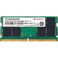 Transcend Module de RAM 16Go DDR5 SDRAM - Pour Ordinateur de bureau, Notebook - 16 Go (1 x 16 Go) - DDR5-4800/PC5-38400 DDR5 SDRAM - 4800 MHz Un seul rang Mémoire - CL40 - 1.10 V - ECC sur matrice - Non tamponnisé - 262-broches - SoDIMM