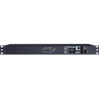 CyberPower Unité de distribution d'alimentation Switched ATS PDU PDU44001 10-Outlets - Switched - NEMA 5-15P - 10 x NEMA 5-15R - 120 V AC - Réseasu (RJ-45) - 10 pi (3,05 m) Longueur de Cordon - 1U - Horizontal - Montable en rack