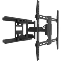 Kanto LX600SW Wall Mount for TV - Black - 1 Display(s) Supported - 34" to 65" Screen Support - 100 lb (45359.237 g) Load Capacity - 100 x 100, 400 x 400 - VESA Mount Compatible - Metal, Solid Steel - 1 Box